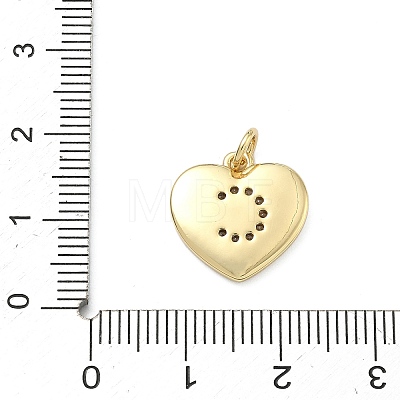 Brass Micro Pave Clear Cubic Zirconia Pendants KK-D229-01G-03-1