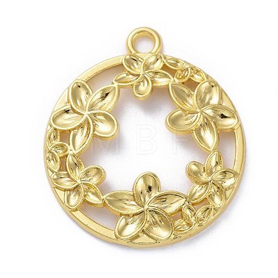 Zinc Alloy Open Back Bezel Pendants X-PALLOY-E577-22G-1