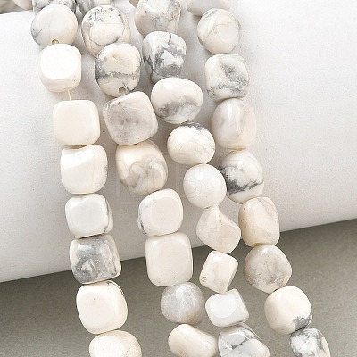 Natural Howlite Beads Strands GG-CBA9392-10-1