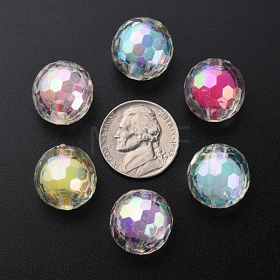 Transparent Acrylic Beads TACR-S152-14B-1