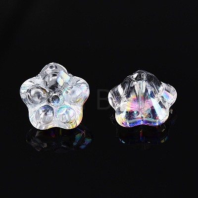 Electroplate Glass Beads Strands EGLA-T021-22A-1