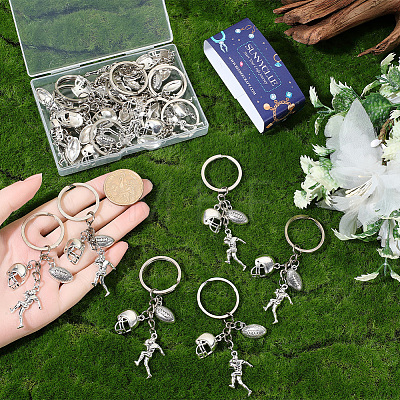 20Pcs Sports Alloy Keychains KEYC-SC00038-1