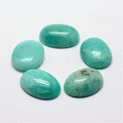 Oval Natural Amazonite Cabochons G-O147-02E-1