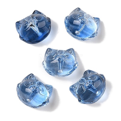 Transparent Spray Paint Glass Beads GLAA-Z011-09I-1