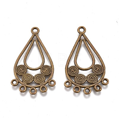 Tibetan Style Alloy Chandelier Components Links PALLOY-M186-05AB-RS-1