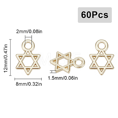 SUNNYCLUE 60Pcs Alloy Charms FIND-SC0009-21-1