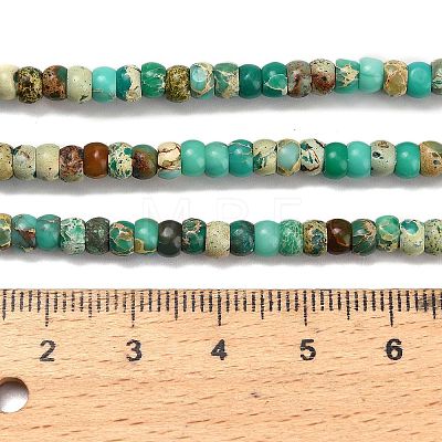 Dyed Natural Imperial Jasper Beads Strands G-P600-A01-01D-1