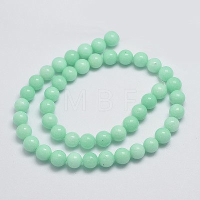 Natural Malaysia Jade Beads Strands G-A146-8mm-B06-1