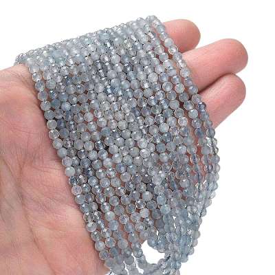 Natural Aquamarine Beads Strands G-F509-02-4mm-1