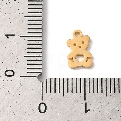 PVD Vacuum Plating 304 Stainless Steel Charms X-STAS-L081-006G-1
