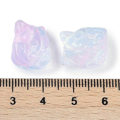 Transparent Spray Paint Glass Beads X1-GLAA-H035-01K-1