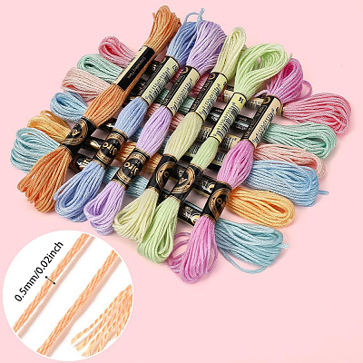 6-Ply Polyester Embroidery Floss OCOR-CY0004-40A-1