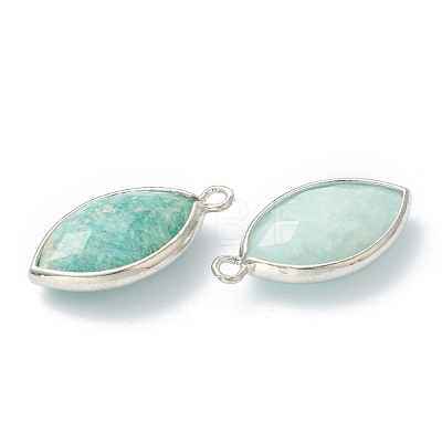 Natural Amazonite Pendants G-B009-01P-L-1