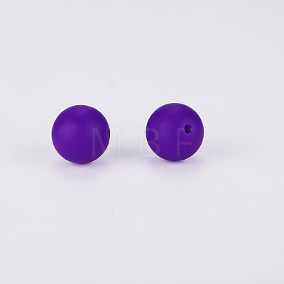 Round Silicone Focal Beads SI-JX0046A-06-1