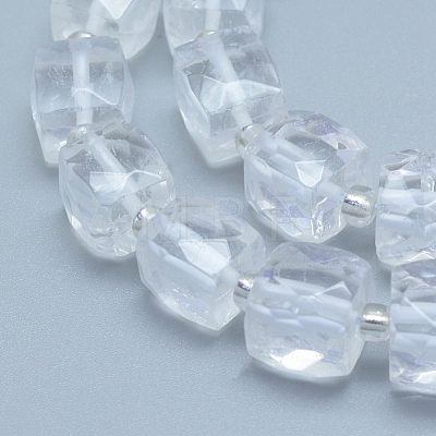 Natural Quartz Crystal Beads Strands G-L552D-15B-1