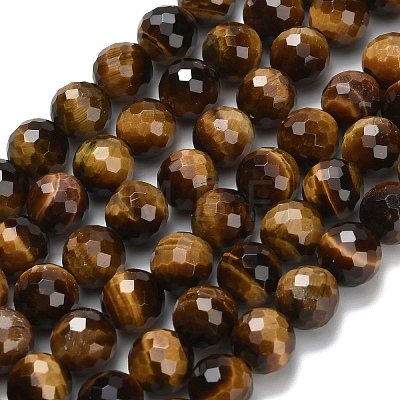 Natural Tiger Eye Beads Strands G-L642-F01-8mm-1