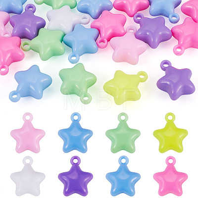 20Pcs Opaque Acrylic Pendants MACR-TADJ0001-04-1