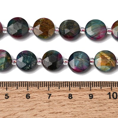 Dyed Natural Tiger Eye Beads Strands G-D105-A12-03-1