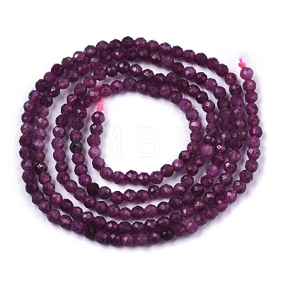Natural Ruby/Red Corundum Beads Strands G-N328-034-1