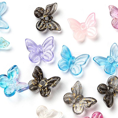 300Pcs Transparent Spray Painted Glass Charms X1-GLAA-LS0001-02-1