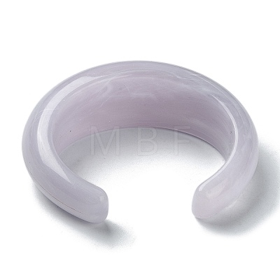 Plain Resin Cuff Bangles BJEW-B074-02B-1