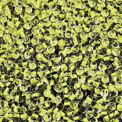 8/0 Inside Colours Transparent Glass Seed Beads SEED-T007-06C-1