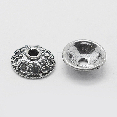 Thailand 925 Sterling Silver Bead Caps STER-K171-30AS-1