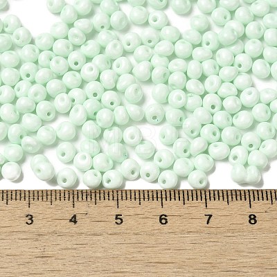 6/0 Opaque Baking Paint Glass Seed Beads SEED-M012-02A-15-1