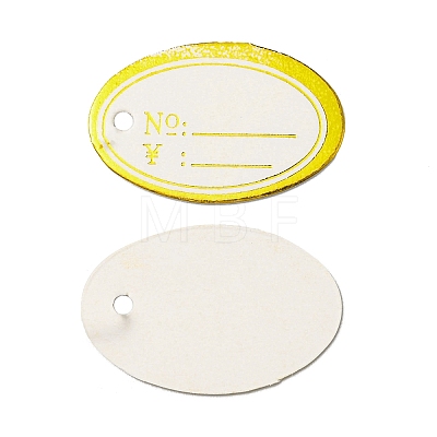 Oval Blank Signs Sales Price Label Tags AJEW-C026-01A-01-1
