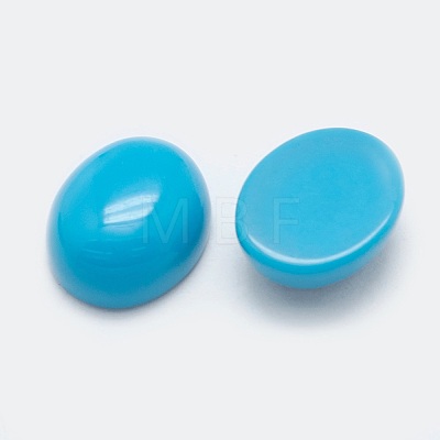 Synthetic Turquoise Cabochons G-G759-Z13-1