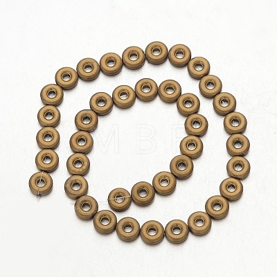 Electroplate Non-magnetic Synthetic Hematite Beads Strands G-F300-03A-F03-1