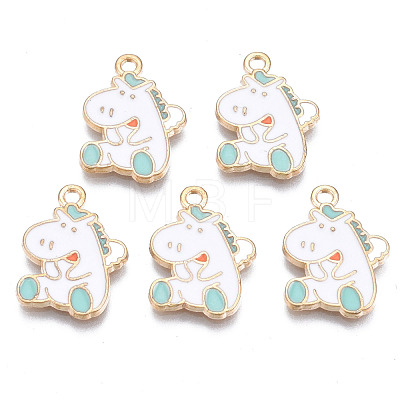 Alloy Enamel Pendants ENAM-T016-20-RS-1