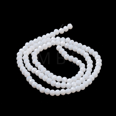 Imitation Jade Glass Bead Strands GLAA-F001-3x2mm-10-1