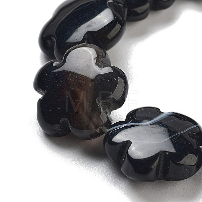 Natural Black Agate Beads Strands G-F769-A01-01-1