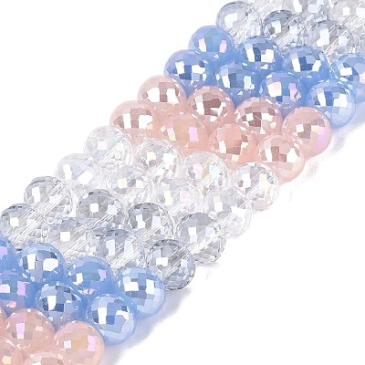 Electroplate Mixed Styles Glass Beads Strands EGLA-N022-17A-A02-1