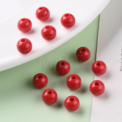 Opaque Acrylic Beads MACR-S370-C8mm-A14-1