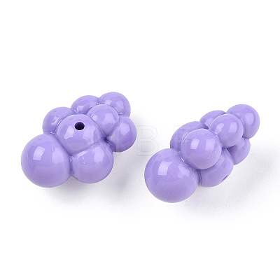 Opaque Acrylic Beads SACR-T361-01-1