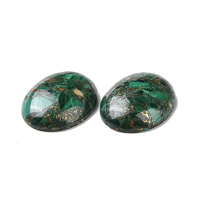 Natural Malachite Cabochons G-E464-42S-1