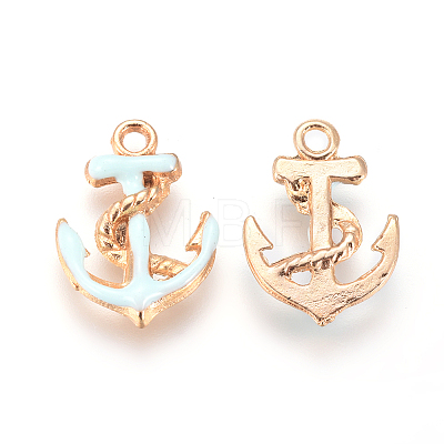 Enamel Pendants X-ENAM-WH0006-A01-1