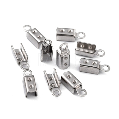 304 Stainless Steel Folding Crimp Ends STAS-R065-36-1