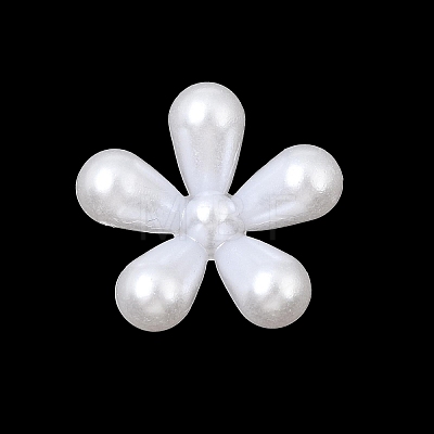 Opaque Resin Imitation Pearl Cabochons RE-CBADCDD-10-1
