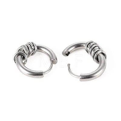 304 Stainless Steel Huggie Hoop Earrings EJEW-JE04192-02-1