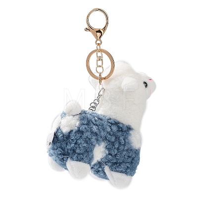 Cute Alpaca Cotton Keychain KEYC-A012-02D-1