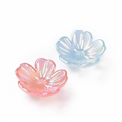 Transparent Acrylic Beads Caps OACR-E013-01-1