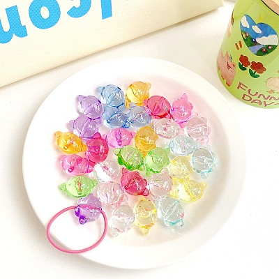 Transparent Acrylic Beads TACR-F008-09D-1