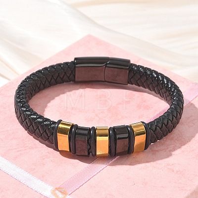Braided Microfiber Leather Cord Bracelets BJEW-C153-01I-1