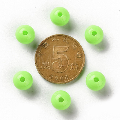 Opaque Acrylic Beads X-MACR-S370-C8mm-A30-1