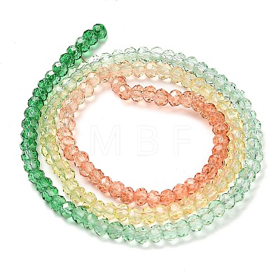 Transparent Painted Glass Beads Strands DGLA-A034-T2mm-A04-1