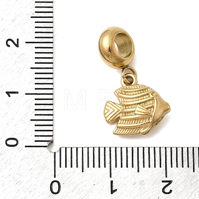 304 Stainless Steel Sea Animal European Dangle Charms STAS-D153-04B-G-1