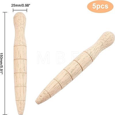 5Pcs Wooden Plant Dibber AJEW-CA0002-41-1